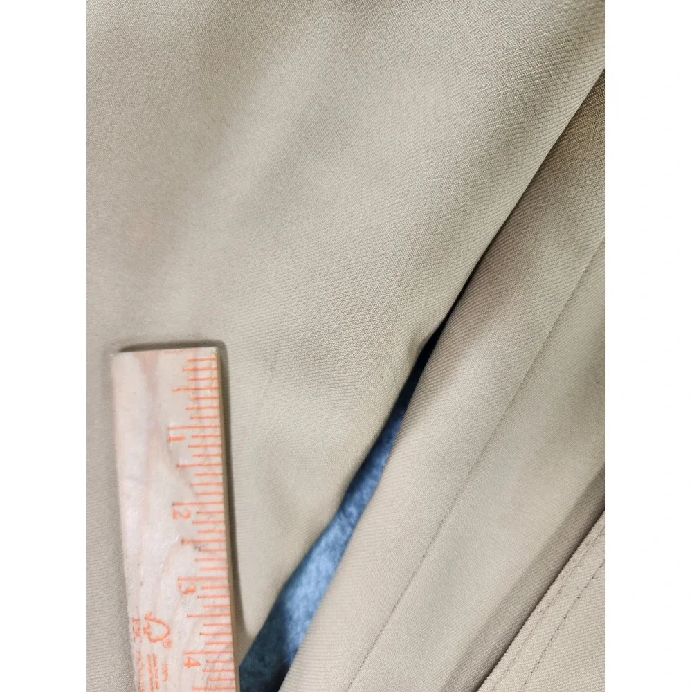 Vintage Studio One By Campus Overcoat 42 Faux Fur Beige‎ Long Sleeve Button 70s